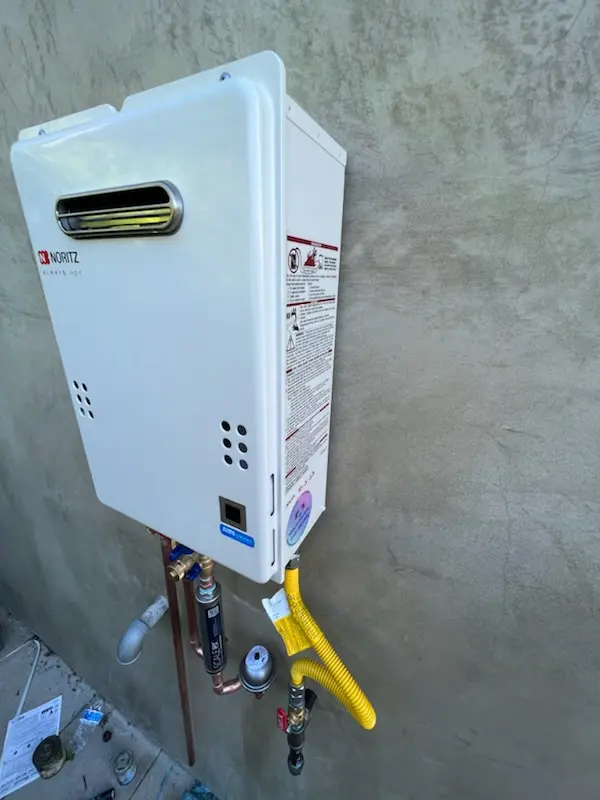 Tankless water heater installation for Westover homes